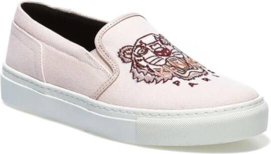 Kenzo Faded Pink Tiger Slip-On Skate Schoenen Roze Dames