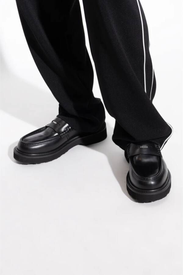 Kenzo Leren loafers schoenen Black Heren
