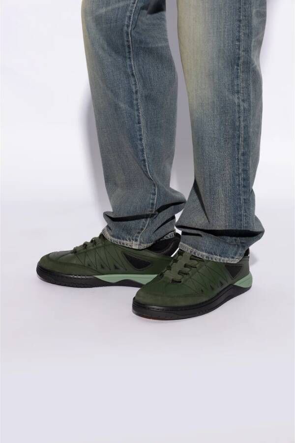 Kenzo Leren sneakers Green Heren