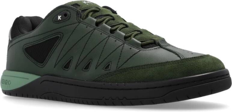 Kenzo Leren sneakers Green Heren