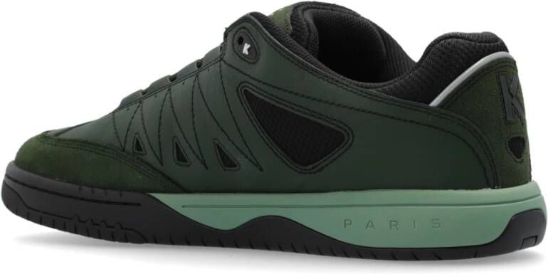 Kenzo Leren sneakers Green Heren