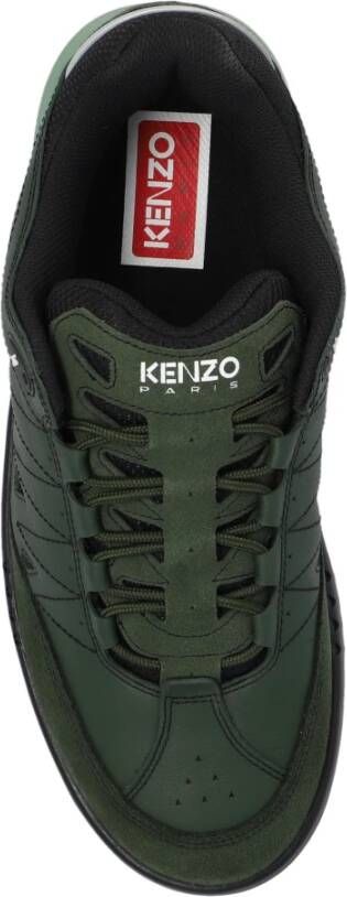 Kenzo Leren sneakers Green Heren