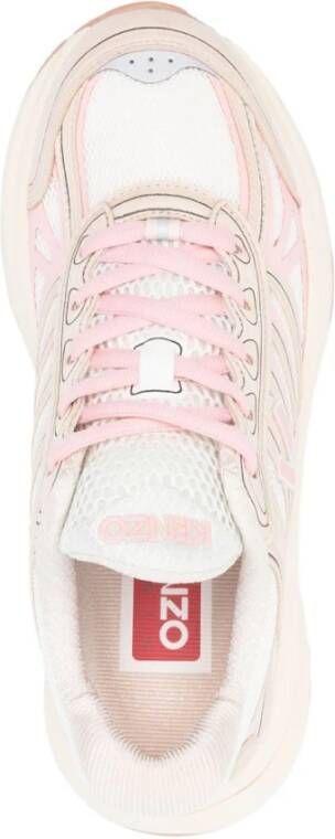 Kenzo Roze Chunky Sneakers met Mesh Detail