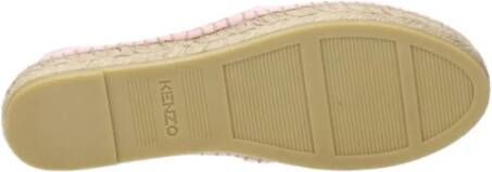 Kenzo Roze Stoffen Espadrille met Voorlogo