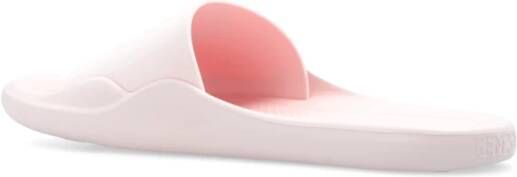 Kenzo Rubberen slippers met logo Pink Dames