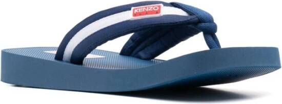 Kenzo Zomer Heren Flip Flops Blauw Heren