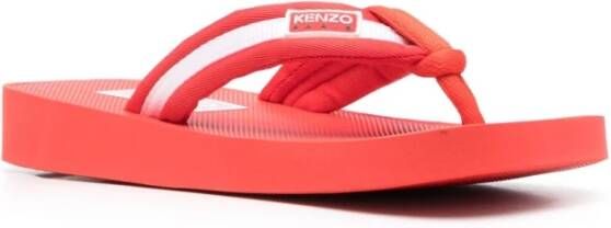 Kenzo Rode Elegante Flip Flops Rood Dames