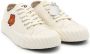 Kenzo Bloe Geborduurde Witte Canvas Sneakers Beige - Thumbnail 12