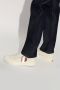 Kenzo Bloe Geborduurde Witte Canvas Sneakers Beige - Thumbnail 3