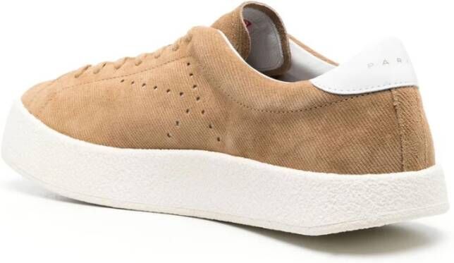 Kenzo Beige Leren Sneakers Beige Heren