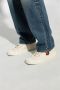 Kenzo Bloemen Geborduurde Witte Canvas Sneakers Beige Dames - Thumbnail 7