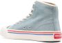 Kenzo Logo-Patch High-Top Sneakers Blauw Dames - Thumbnail 3