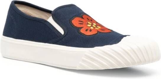 Kenzo Blauw en witte instap sneakers Blauw Heren