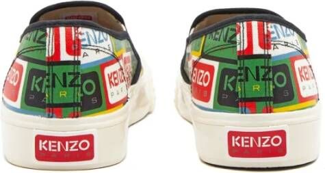 Kenzo Multicolor Slip On Sneakers Groen Heren