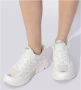 Kenzo Witte Logo Sneakers Mesh Inzetstukken White Dames - Thumbnail 2