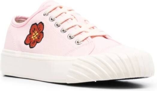 Kenzo Boke Flower Canvas Sneakers Roze Dames
