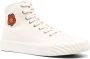 Kenzo Witte Hoge Sneakers van Canvas met Boke Bloem Motief White Heren - Thumbnail 5