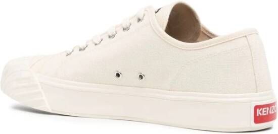 Kenzo Witte Sneakers met Boke Bloemenborduursel Wit Heren