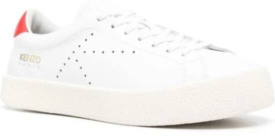 Kenzo Heren lage leren sneakers Wit Heren