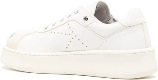 Kenzo Witte Leren Lage Sneakers Wit Heren