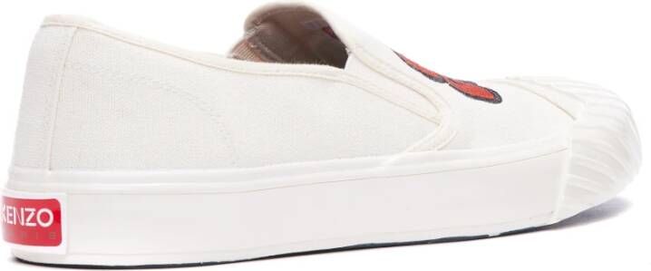 Kenzo Witte schoolsneakers voor heren Wit Heren