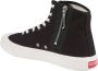 Kenzo 99 Noir High Top Sneakers voor Heren Zwart Heren - Thumbnail 3