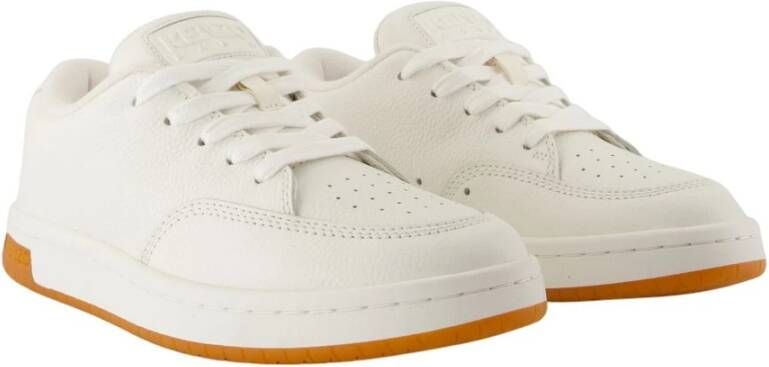 Kenzo Witte Leren Lage Sneakers