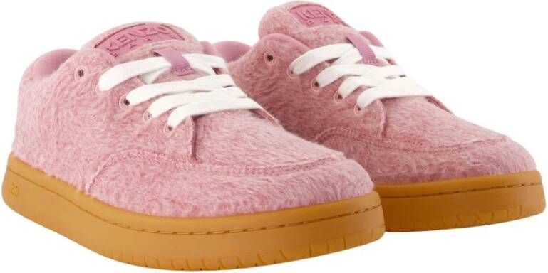Kenzo Wol Dome Lage Sneakers Roze
