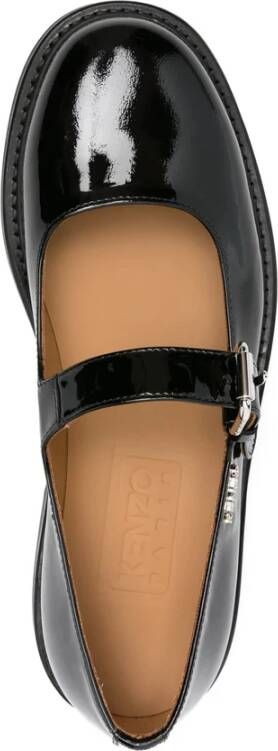 Kenzo Zwarte Lakleren Mary-Jane Schoenen