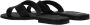 Kenzo Zwarte Leren Open Teen Slippers - Thumbnail 2