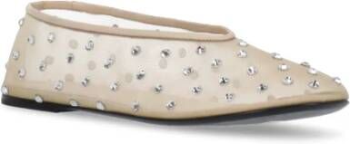 Khaite Beige Ballet Flats met Strass Beige Dames