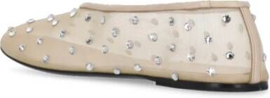 Khaite Strass Ballet Flats Natuurlijke Ronde Neus Beige Dames