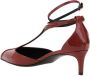 Khaite Gouden gesp T-strap pumps met lage hak - Thumbnail 2