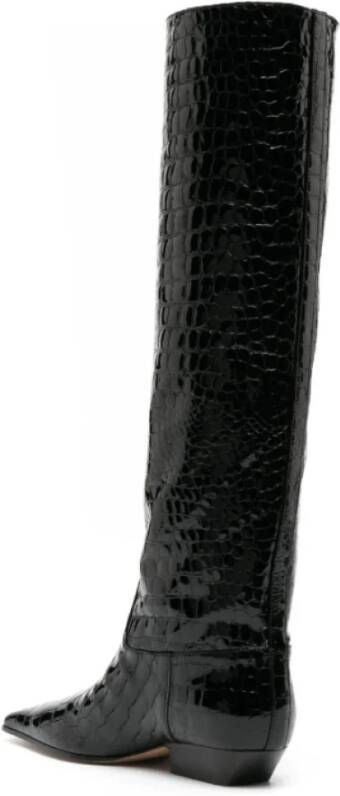 Khaite Luxe krokodillenleren laarzen Zwart Dames