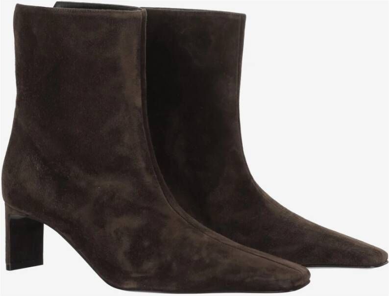 Khaite Houten Enkellaars Brown Dames