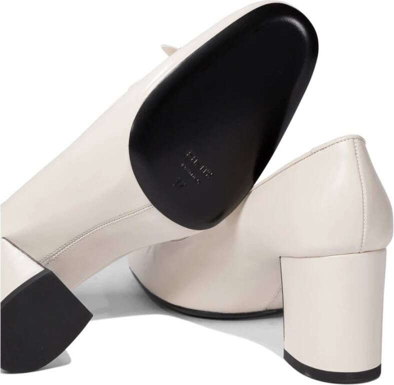 Khaite Witte Pumps met Blokhak