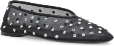 Khaite Zwarte Ballet Flats met Strass Details Black Dames