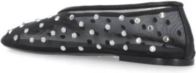 Khaite Zwarte Ballet Flats met Strass Details Black Dames