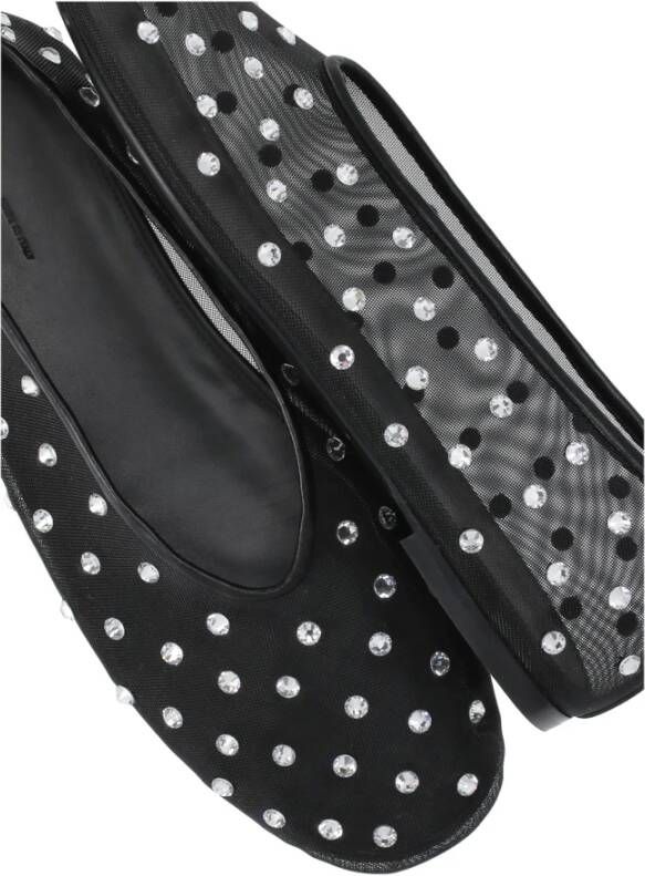 Khaite Zwarte Ballet Flats met Strass Details Black Dames