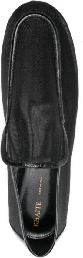 Khaite Zwarte Mesh Loafers met Slip-On Stijl