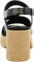 Kickers Charlotte Leren Sandalen Black Dames - Thumbnail 4