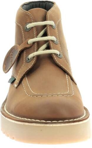 Kickers Chuck Leren Laarzen Brown Heren