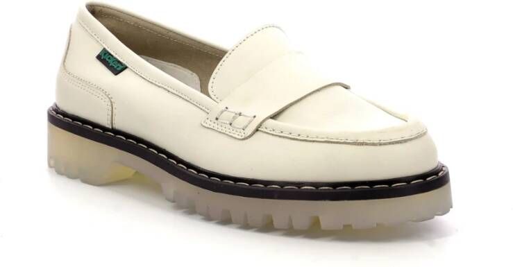 Kickers Comfort Deck Loafer White Dames