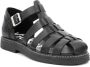 Kickers Comfort Leren Sandalen Black Dames - Thumbnail 8