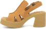 Kickers Comfort Leren Sandalen Brown Dames - Thumbnail 4