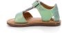 Kickers Comfort Leren Sandalen Green Dames - Thumbnail 4