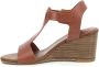 Kickers Comfort Leren Sandalen Kick Volage Brown Dames - Thumbnail 5