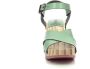 Kickers Comfort Leren Sandalen Kick Wise Green Dames - Thumbnail 9