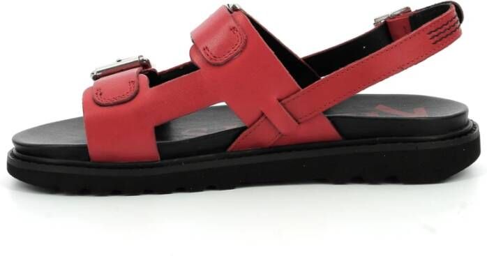 Kickers Comfort Leren Sandalen Neosummer Red Dames