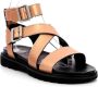 Kickers Comfort Leren Sandalen Neosunny Beige Dames - Thumbnail 3